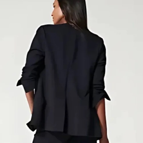 SPANX navy blue perfect collarless blazer - Picture 4 of 12